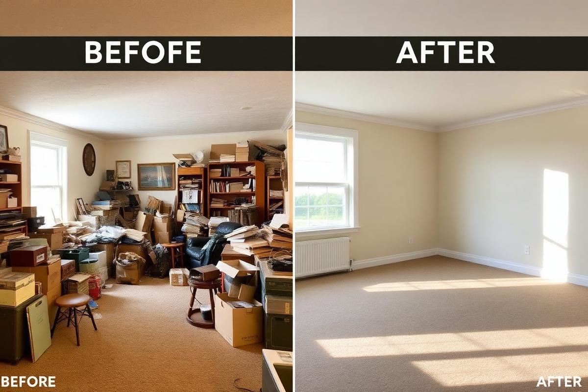 Estate Cleanouts before and after